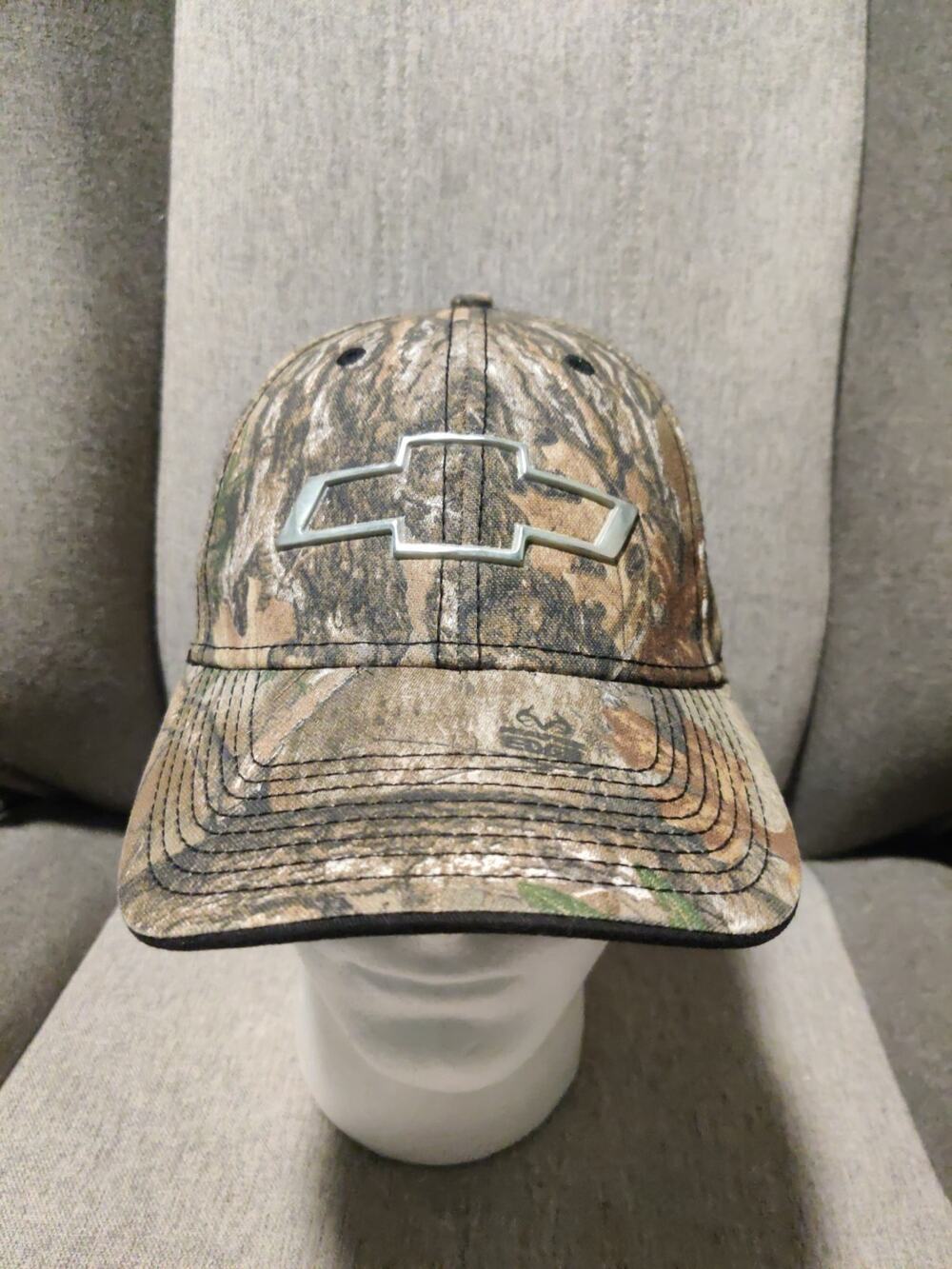 Vintage Chevrolet Chevy Buck Wear Realtree Edge Camo Adjustable Baseball Hat